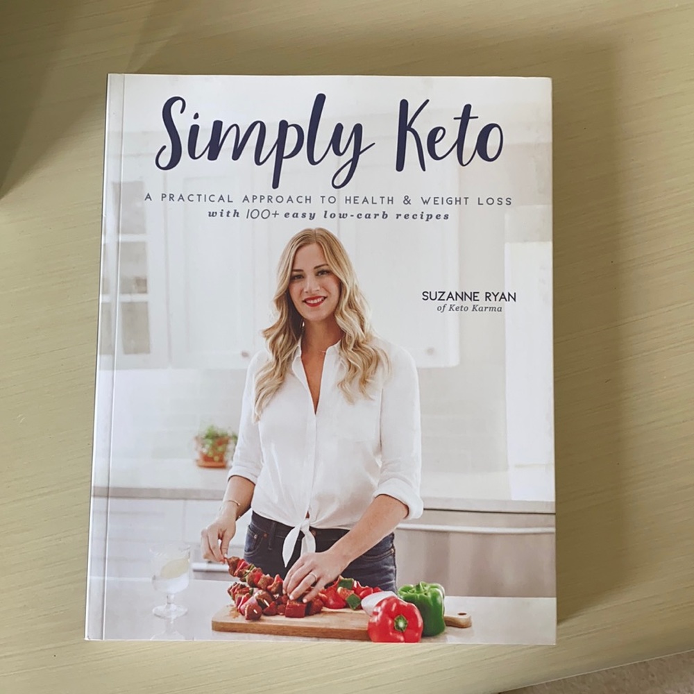 Simply Keto Cookbook by Suzanne Ryan of Keto Karma